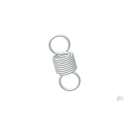 Approved Vendor Extension Spring, O=1.125, L= 3.00, W= .105 G209968917